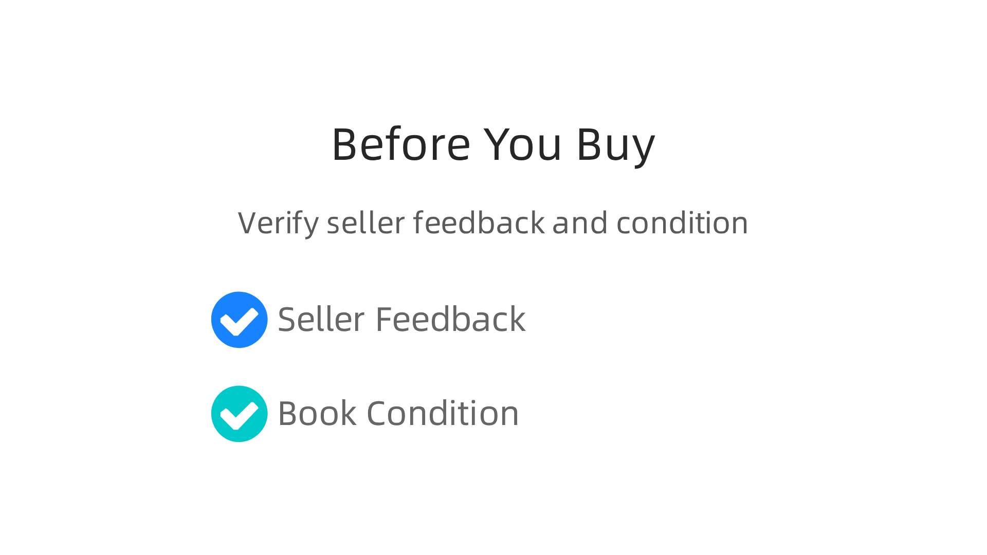 A checklist of critical factors to review before purchasing a used humor book on AbeBooks, including condition grades and seller ratings.