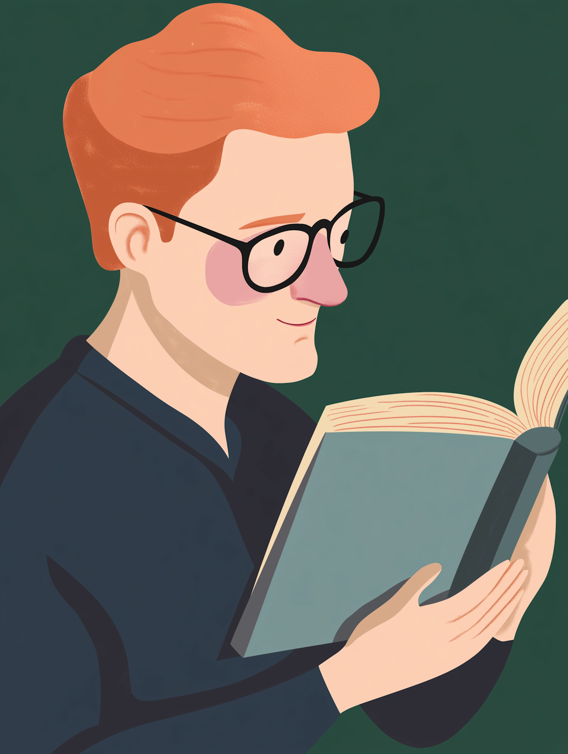 A person carefully reading a sample chapter on a digital book reader, highlighting the importance of test-driving content before purchase.