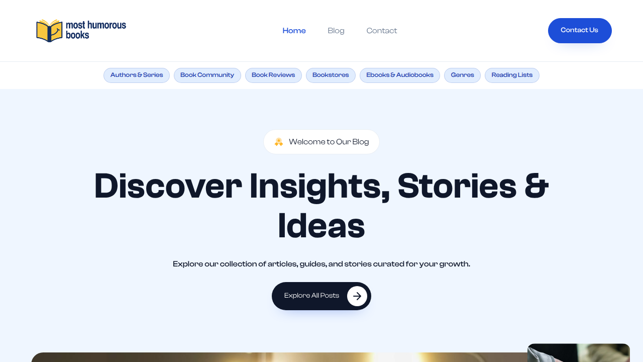 Discover curated lists and guides to finding your next laugh-out-loud read on MostHumorousBooks.com.