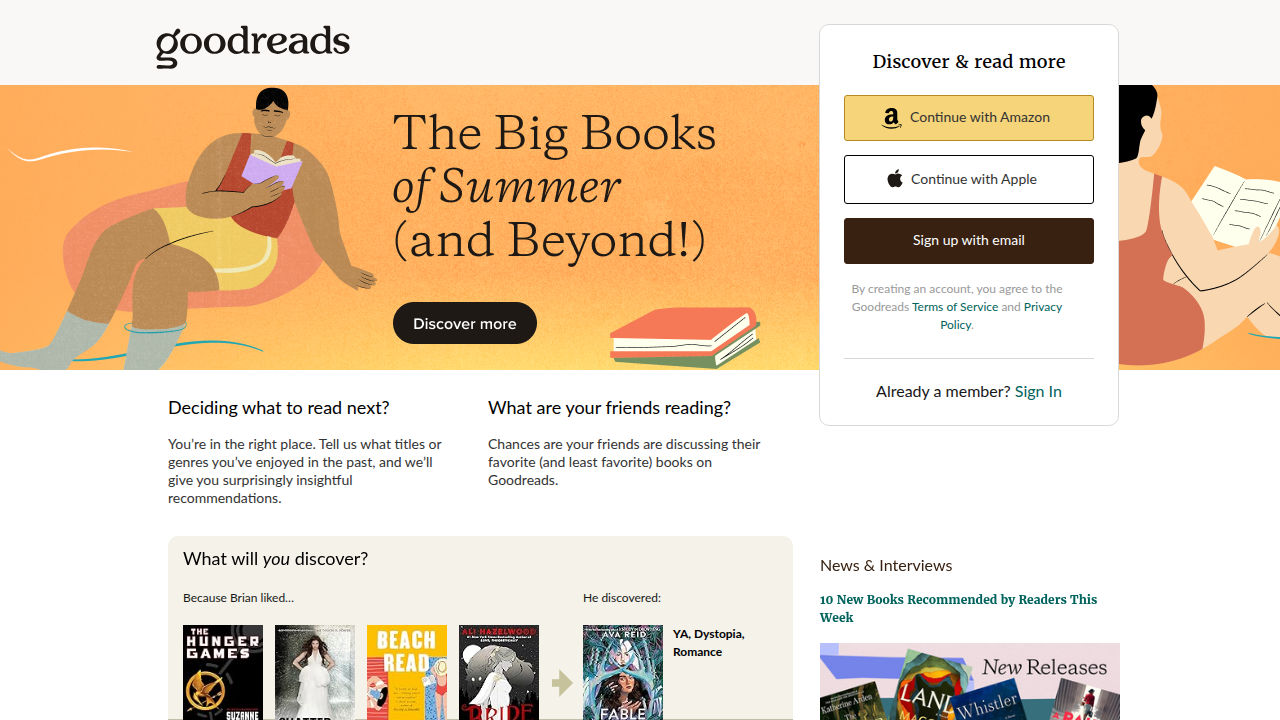 Connect with fellow readers, find recommendations, and track your reading progress on Goodreads.